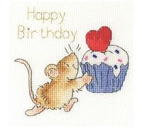 Bothy Threads - Juego de tarjetas de punto de cruz, Manualidades, diseño de aspersión en la parte superior