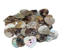 BOTIBOTON - Botones Nacar Natural - Boton de conchas naturales - AKOYA acabados nacarados - Varias tallas, pequeños y muy grandes, corazones y flor - Fabricado y Enviado desde España - 20 mm