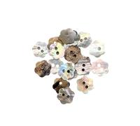 BOTIBOTON - Botones Nacar Natural - Boton de conchas naturales - AKOYA acabados nacarados - Varias tallas, pequeños y muy grandes, corazones y flor - Fabricado y Enviado desde España - 12 mm