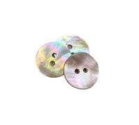 BOTIBOTON - Botones Nacar Natural - Boton de conchas naturales - AKOYA acabados nacarados - Varias tallas, pequeños y muy grandes, corazones y flor - Fabricado y Enviado desde España - 15 mm