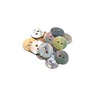 BOTIBOTON - Botones Nacar Natural - Boton de conchas naturales - AKOYA acabados nacarados - Varias tallas, pequeños y muy grandes, corazones y flor - Fabricado y Enviado desde España - 10 mm