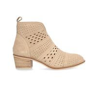 Botín Casual de Ante, con tacón - 53911108 para: Mujer Color: Arena Talla: 38