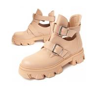 Botín Casual Para Mujer. Montevita Bottivita6 93901 Beige