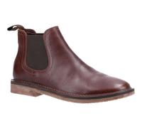 Botín Chelsea De Cuero Hush Puppies Para Hombre (Shaun) En Marrón, 6-12