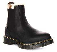 Botín Chelsea De Mujer Dr Martens Leonore Con Forro De Piel En Negro EU 36-42