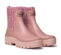 Botín de Agua para Mujer en Goma y Tejido de Punto - CAMOS - Rosa - 39