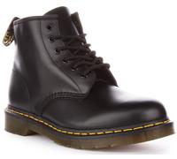 Botín De Cuero Liso Unisex Dr Martens 101 En Negro UK 3 - 11