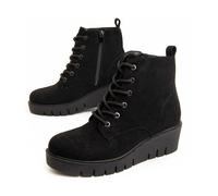 Botín De Cuña Para Mujer. Montevita Bottivita55 95800 Negro