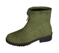Botin de Cuna para Mujer Tacon Bajo Piel Botas Caña Ancha Biker Montar A Caballo Cómodas Antideslizante Tacón y Punta Fina mayor durabilidad Botines Invierno