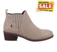 Botín De Tobillo De Cuero Suede Hush Puppies Para Mujer Nude