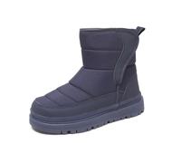 Botin Niña 34 - De Invierno para S Antideslizantes Cálidas con Forro Polar Y Suela Gruesa para Exteriores Y Climas Fríos para S Pequeños (Dark Blue 31 Little Child)
