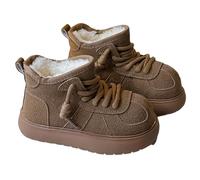 Botin Niña - De Nieve Cálidas De Invierno para S Zapatos Casuales con Un Diseño Cómodo Y Bonito para Uso Diario para S De 35 A 115 Años (Brown 27 Little Kids)