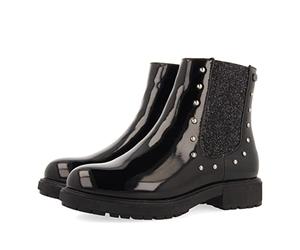 Botín niña Gioseppo TELAGH Negro con Elastico en los Laterales y Tachuelas