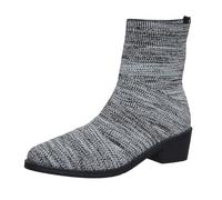 Botin para Mujer Botines Invierno Caña Ancha Biker De Montar A Caballo Cómodas Antideslizante Tacon Ancho y Comodo Deporte Trekking Aire Libre Zapatos actividades al