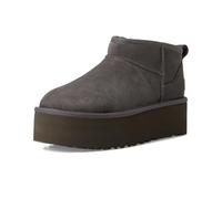UGG Botas clásicas de plataforma ultra mini para mujer, Carbón vegetal, 36 EU
