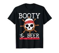 Botín y Cerveza por eso Estoy aquí Divertido Pirata Camiseta