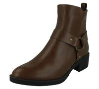Botines Bajo Tobillo Spot On F5R1240 Para Dama Con Strap De Aro