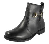 Botines Casual De Cuero Con Cremallera Rieker De Ancho Extra 74856