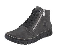 Botines Casual Rieker De Cordones Con Doble Cremallera 57502