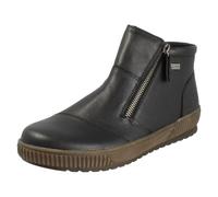 Botines Casuales De Cuero Leather Remonte-Tex Con Cierre Doble Cremallera