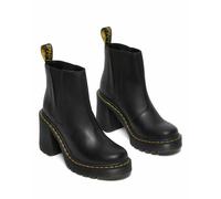 Botines con tacón Spence de piel de sendal Mujer Talla 40. Color Negro