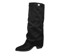 Botines de invierno para mujer mediados de semilla botas para mujer ante talón bloque grande talla 2025 nueva bota otoño chic bota tacón cuadrado bota elegante botas étnicas zapatos al aire libre