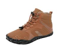 Botines de Invierno para Parejas, de Ante, con Forro Polar, sin Cordones, cómodos y cálidos, para Uso Diario en Exteriores, con Antideslizante, Ligeros y duraderos_1