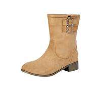 Botines de moda para mujer, botines de caña corta para mujer, botas anchas de tobillo antideslizantes, botas de invierno, zapatos casuales, botines mediados de pantorrilla, tobillo, botas cortas de