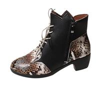Botines de mujer botas tobillo botas nuevo invierno comercio exterior mujeres zapatos de algodón cálido frontera tamaño grande mujer parte inferior plana color sólido más terciopelo grueso botas de