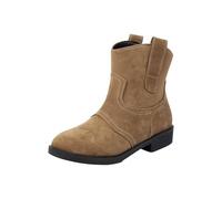 Botines de mujer puntiagudos, sin cordones, con hebilla, tacón en bloque, botines cortos, color marrón, media altura, tacón de bloque, botas occidentales, botas occidentales, caqui, 40 EU