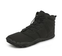 Botines de Pelo Suela Gruesa Algodón en Zapatos de Hombre y Mujer Cómodos Botas de Nieve Calientes Acolchadas engrosadas Casual Algodón en Zapatos Botas Voguezone009, Negro , 38 EU