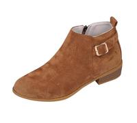Botines de tacón grueso para mujer, botas Chelsea de tacón bajo para mujer, botines elegantes, antideslizantes, zapatos casuales vintage con cremallera lateral, calzado para caminar al aire libre para
