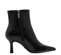 Tamaris Damen Boot Heel 1-25358-45, Botas Cortas al Tobillo Mujer, Piel Negra, 37 EU