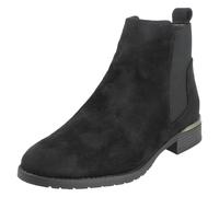 Botines elásticos de tacón bajo ancho Spot On con cremallera - F5R1195