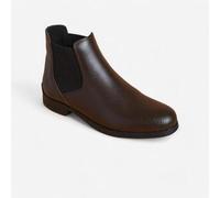 Botines Equitación 500 Adulto Marrón Piel 37