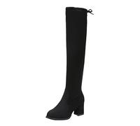 Botines Mujer - Bota Ancho Especial Mujer Vintage Classic Botines Chelsea Botas De Tacon Alto Mujer Sexy Botas Cortas Al Tobillo Mujer Zapatos Mujer Confort