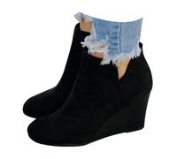 Botines mujer botas tobillo botas nuevo invierno comercio exterior mujeres zapatos de algodón cálido frontera tamaño grande mujer parte inferior plana color sólido más terciopelo grueso botas de goma