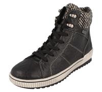 Botines Mujer Remonte D0784 Tex Con Forro De Piel Y Tela Negra