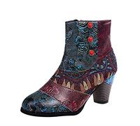 Botines Negras Mujer Botines De Mujer Tacón Con Moda Clásico Cómodo Vaquero Botas Sin Cordón Antideslizante Para Al Aire Libre Color Sólido Botas Chelsea, A verde., 40 EU