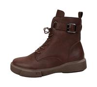 Botines Negras Mujer Botines Mujer Tacón Casual Cómodos Mediados de la Tortilla Cremallera Embroidered Botas Con Cremallera Punta Redonda Para Al Aire Libre Chelsea Botas, Marrón 2, 42 EU
