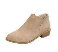 Botines Negras Mujer Botines Mujer Tacón Medi-pantorrilla Semi-Altas Cowboy Cómodas Botas Casual Con Tacón Con Cremallera Para Al Aire Libre Chelsea Botas, Caqui B, 43 EU