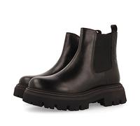 Botines negros de piel tipo chelsea para niña y niño hetland