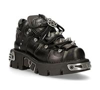 Botines New Rock 110-S1 de Cuero Negro con Pinchos 4