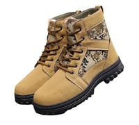 Botines para hombre con plataforma de invierno, botas de nieve forradas cálidas, botas de invierno de felpa mullidas al aire libre botas de nieve cortas de gran tamaño botas de entretiempo botas de