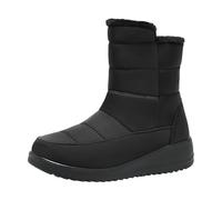 Botines para mujer 2026 con plataforma suave para mantener el calor, cierre de , zapatos casuales de invierno, Black, 37.5 EU