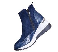 Botines para mujer, con plataforma, botas cortas para mujer, medias botas, botas de moto, botas de motorista, otoño e invierno, botas de invierno, botas de invierno, botas de invierno, botas de