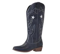 Botines para mujer con tacón blanco, botas occidentales para mujer, de cuero, zapatos casuales, con plataforma, botas de vaquero, botas medievales, antideslizantes, botas de senderismo, suelas suaves