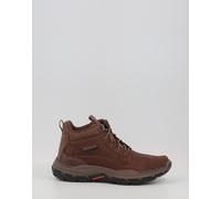 Skechers Respected Boswell, Botas Hombre, Dark Brown Leather W/ Synthetic, 42 EU