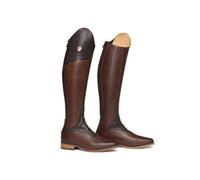 Botines vaqueros de cuero for hombre: botas de montar estilo western for exteriores, botines clásicos fáciles de poner con suela antideslizante for otoño y primavera.(marrón,36 EU)