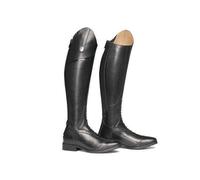 Botines vaqueros de cuero for hombre: botas de montar estilo western for exteriores, botines clásicos fáciles de poner con suela antideslizante for otoño y primavera.(Black,36 EU)